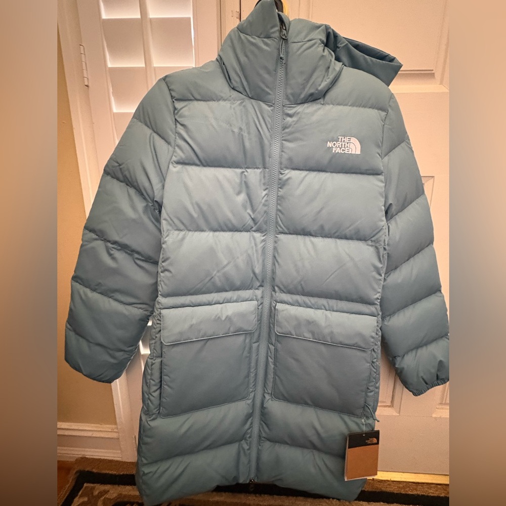 THE NORTH FACE Women's Insulated Gotham Parka Algae Blue Size M NWT $295